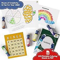 Soucolor Washable Dot Markers for Toddlers Kids Preschool, 10 Colors 2 oz  Bingo Daubers Paint Markers Set with 48 Pages Tearable Activity Book for  Toddler Arts and Crafts Kits Supplies, Water-Based - Yahoo Shopping