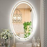 Algopix Similar Product 15 - Keonjinn 24 x 36 Inch Oval Bathroom LED