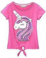 Algopix Similar Product 11 - Flip Sequin Unicorn Shirt Top for Girls