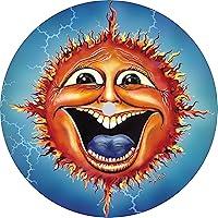 Algopix Similar Product 19 - Tire Cover Central Sun face Flames on