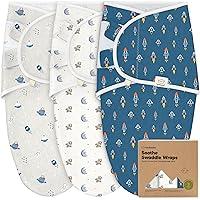 Algopix Similar Product 18 - 3Pack Organic Baby Swaddle Sleep Sacks