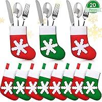 Algopix Similar Product 5 - 20 Pieces Christmas Socks Decoration