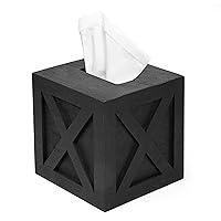 Algopix Similar Product 18 - Ilyapa Wood Tissue Box Cover Farmhouse