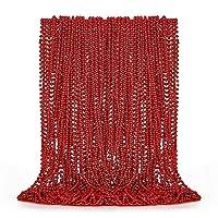 Algopix Similar Product 11 - EOBOH 50PCS Bead Necklace Red
