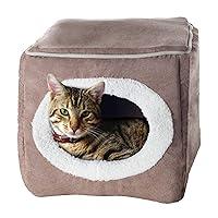Algopix Similar Product 9 - PETMAKER Cozy Cave Enclosed Cube Pet