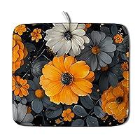 Algopix Similar Product 8 - Daisy Floral Dish Drying Mat