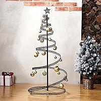 Algopix Similar Product 8 - Yaocom 4 ft Metal Spiral Christmas Tree