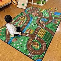 Algopix Similar Product 14 - Kids Rug Farm Map Playmat Rugs  5x7