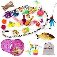 Algopix Similar Product 20 - MIBOTE 28Pcs Cat Toys Kitten Toys