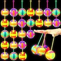 Algopix Similar Product 11 - Wettarn 24 Pcs 26 Inch Bouncy Light up