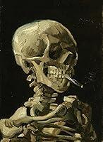 Algopix Similar Product 20 - Vincent Van Gogh Skull with Cigarette