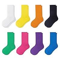 Algopix Similar Product 12 - MINI PANDA crew socks for girls 8 pairs