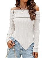 Algopix Similar Product 7 - Bluetime Womens Off Shoulder Sweater