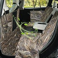 Algopix Similar Product 5 - KIMHY Camo Dog Car Back Seat Cover for