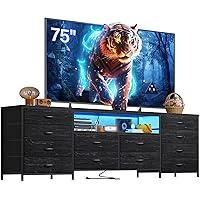 Algopix Similar Product 4 - EnHomee Fits 75 TV Stand Dresser for