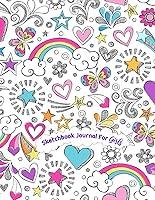 Algopix Similar Product 8 - Sketchbook Journal for Girls 110