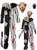 Algopix Similar Product 1 - Toulite 1 Set Halloween Clown Costume