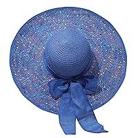 Algopix Similar Product 15 - Womens Wide Brim Straw Panama Hat