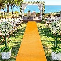 Algopix Similar Product 15 - Gold Velvet Aisle Runner for Weddings