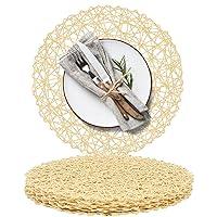 Algopix Similar Product 7 - AHHFSMEI Paper Braided Round Placemats