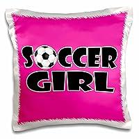 Algopix Similar Product 2 - 3dRose pc_181850_1 Soccer Girl Black