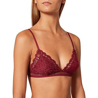 Best Deal for Iris & Lilly Women's Lace Bralette, Burgundy, 10