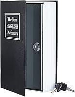 Algopix Similar Product 18 - Amazon Basics Book Safe, Key Lock, Black