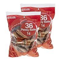 Algopix Similar Product 12 - BAZIC Coin Wrappers Rolls  Penny Made