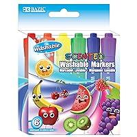 Algopix Similar Product 4 - BAZIC Washable Fruit Scented Markers