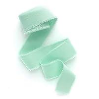 Algopix Similar Product 9 - Mint 12 inch wide 5 yds frayed edges