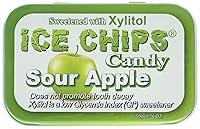Algopix Similar Product 5 - ICE CHIPS Sour Apple Candy, 1.76 Ounce