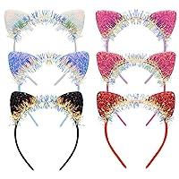 Algopix Similar Product 2 - WHAVEL Cat Ears 6PCS Cat Ears Headband