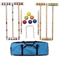 Algopix Similar Product 1 - Hey Play Complete Croquet Set with