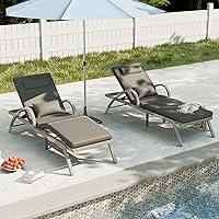 Algopix Similar Product 5 - MEISSALIVVE Outdoor Lounge Chairs Set