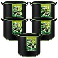 Algopix Similar Product 1 - NACHLYNN 5Pack 15 Gallon Grow Bags