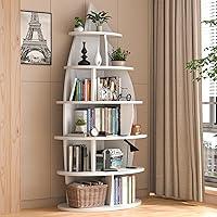 Algopix Similar Product 17 - Yeyawomy 6 Tier Tall White Bookshelf