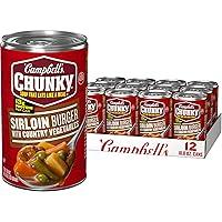 Algopix Similar Product 10 - Campbells Chunky Soup Sirloin Burger