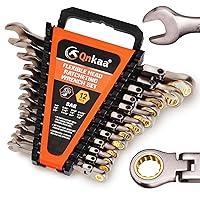 Algopix Similar Product 17 - Qnkaa 12pcs Flexible Ratchet Wrenches