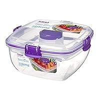 Algopix Similar Product 6 - 4Pack Sistema Klip It Salad To Go