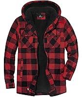 Algopix Similar Product 5 - SCODI Mens Flannel Jacket Sherpa Lined