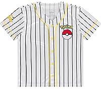 Algopix Similar Product 9 - Boys Pokmon Baseball Jersey Shirt 