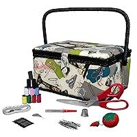 Algopix Similar Product 20 - SINGER 07281 Vintage Sewing Basket with