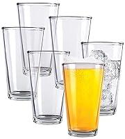 Algopix Similar Product 18 - Kitchen Lux Pint Beer Glasses Set of 6