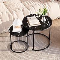 Algopix Similar Product 19 - RRG Coffee Table Nesting Black Set of 2