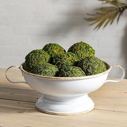 Best Deal for Ka Home Decorative Green Moss Balls Set of 6 - Natural Orbs