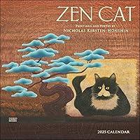 Algopix Similar Product 16 - Zen Cat 2025 Wall Calendar Paintings