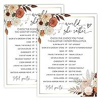 Algopix Similar Product 8 - Boho Bridal Shower Game Autumn Floral