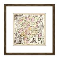 Algopix Similar Product 7 - Antique Map China Mongolia 8X8 Inch