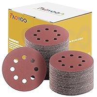 Algopix Similar Product 6 - Faoyoon Sanding Disc 5 Inch 8 Hole 100