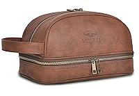 Algopix Similar Product 12 - Vetell Classic Mens Leather Toiletry
